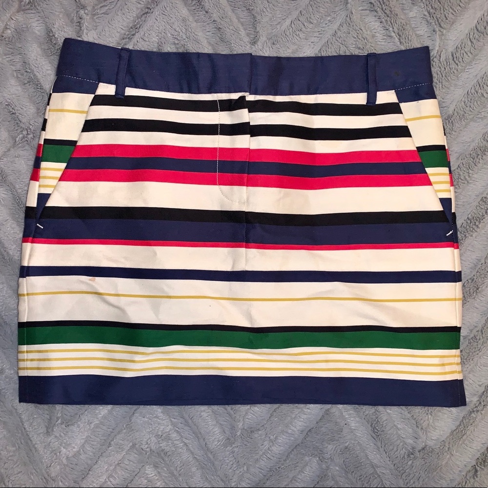 J. Crew Colorful Striped Skirt
